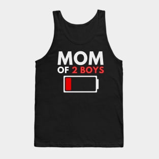 Mom of 2 Boys - Gift from Son - Mothers Day Birthday Women Tank Top